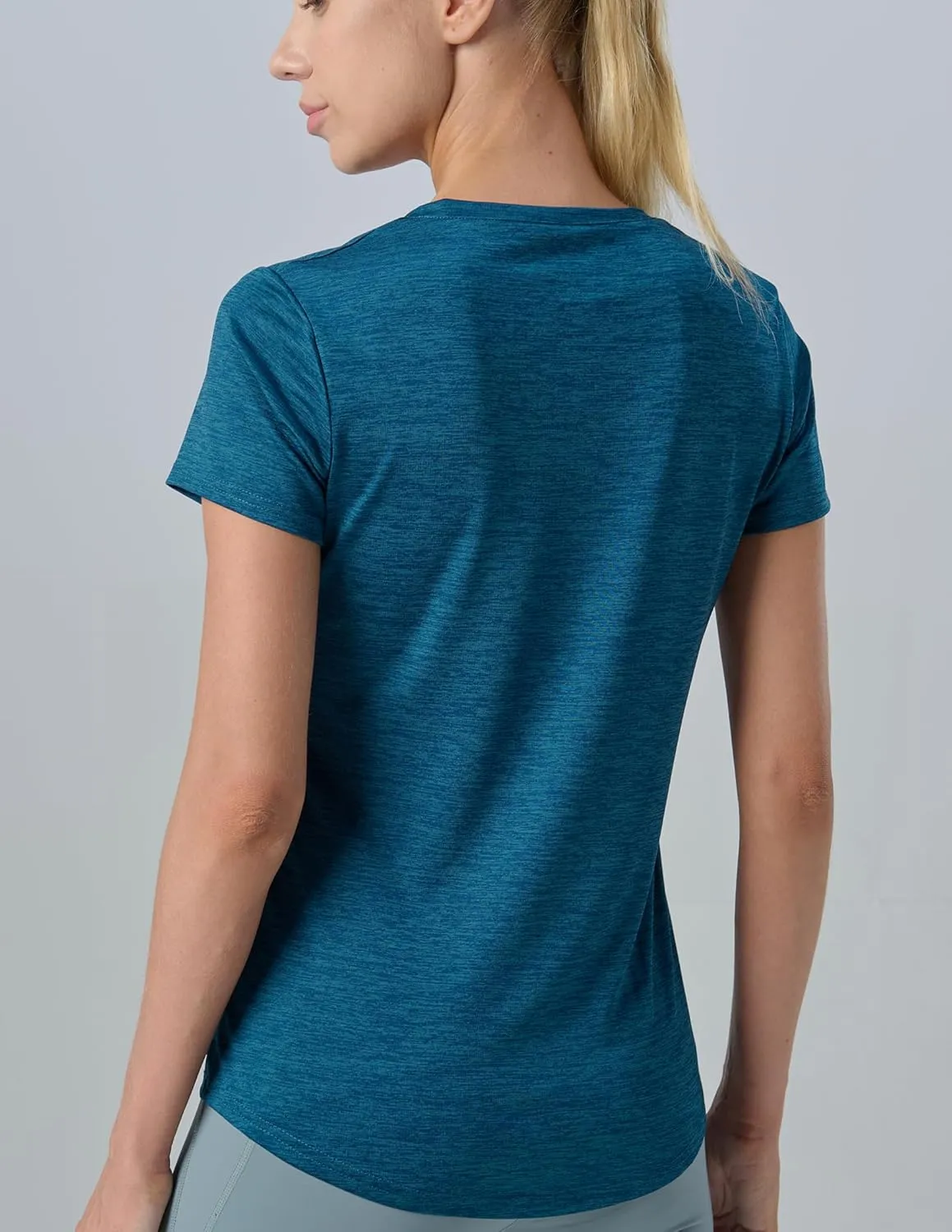 5 Pack: Women's Dry Fit Short Sleeve T Shirts, Athletic Workout Tee Tops for Gym Yoga Running
