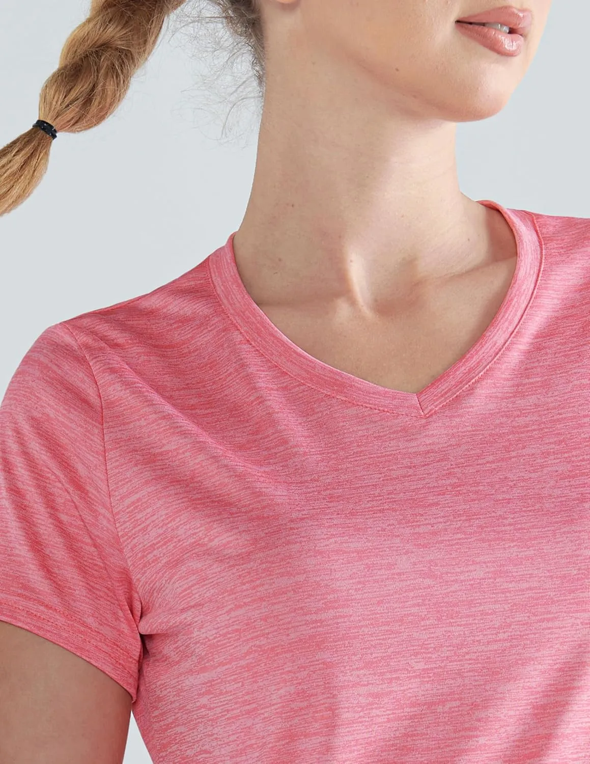 5 Pack: Women's Dry Fit Short Sleeve T Shirts, Athletic Workout Tee Tops for Gym Yoga Running