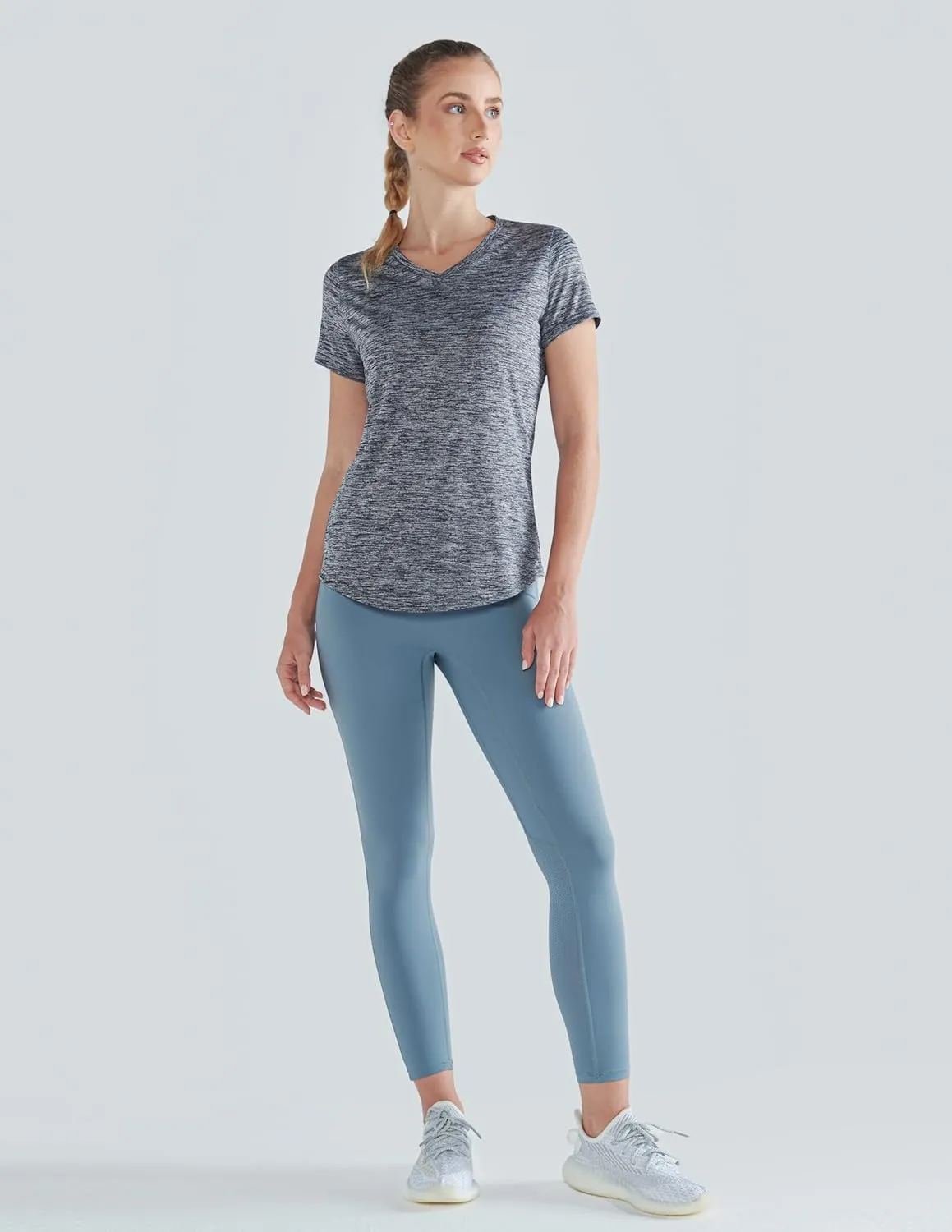 5 Pack: Women's Dry Fit Short Sleeve T Shirts, Athletic Workout Tee Tops for Gym Yoga Running