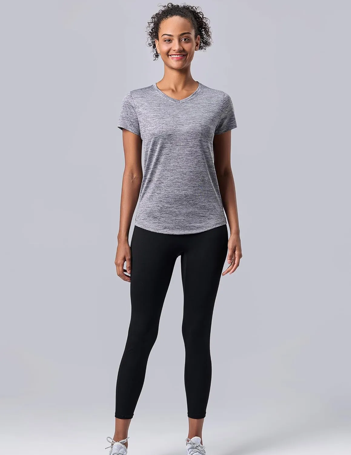 5 Pack: Women's Dry Fit Short Sleeve T Shirts, Athletic Workout Tee Tops for Gym Yoga Running