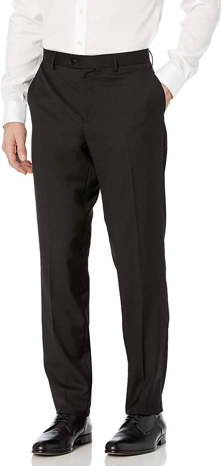 Adam Baker Men's 100% Wool Modern Fit Single Breasted Three Piece Tuxedo - Colors