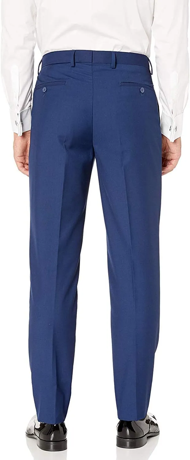 Adam Baker Men's 100% Wool Modern Fit Single Breasted Three Piece Tuxedo - Colors