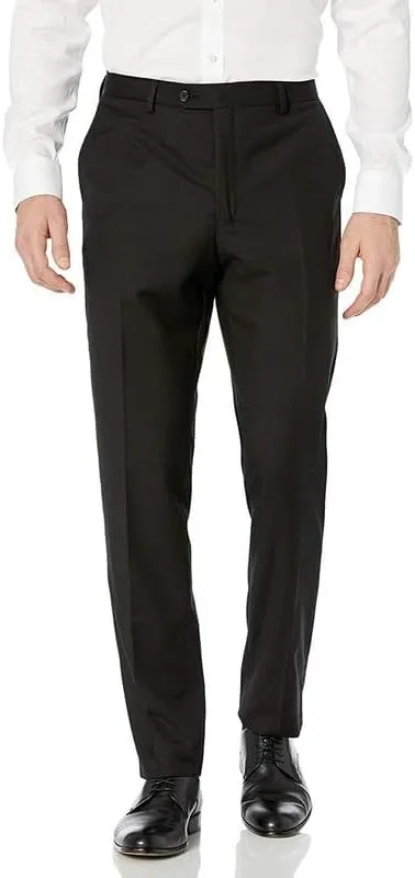 Adam Baker Men's 100% Wool Modern Fit Single Breasted Three Piece Tuxedo - Colors