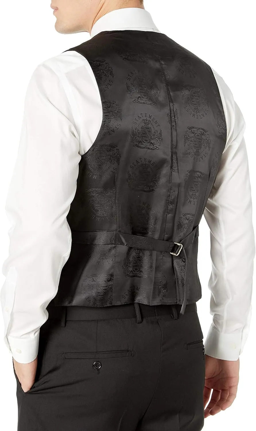 Adam Baker Men's 100% Wool Modern Fit Single Breasted Three Piece Tuxedo - Colors