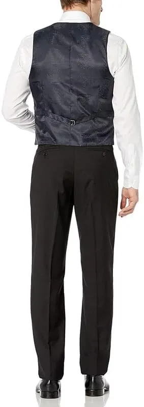 Adam Baker Men's 100% Wool Modern Fit Single Breasted Three Piece Tuxedo - Colors