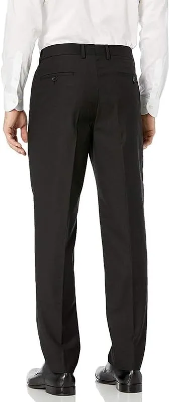 Adam Baker Men's 100% Wool Modern Fit Single Breasted Three Piece Tuxedo - Colors