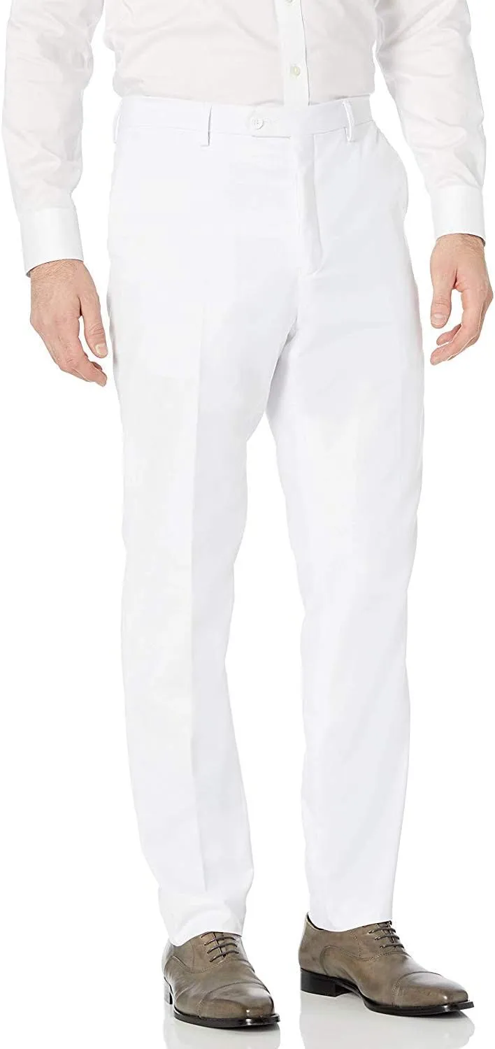 Adam Baker Men's 100% Wool Modern Fit Single Breasted Three Piece Tuxedo - Colors