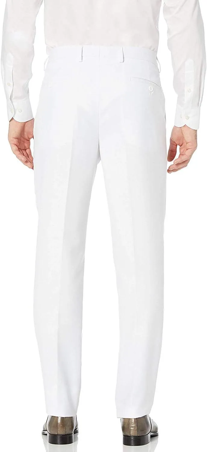 Adam Baker Men's 100% Wool Modern Fit Single Breasted Three Piece Tuxedo - Colors