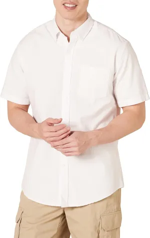 Amazon Essentials Oxford Shirts for Men - Regular-Fit, Short-Sleeve