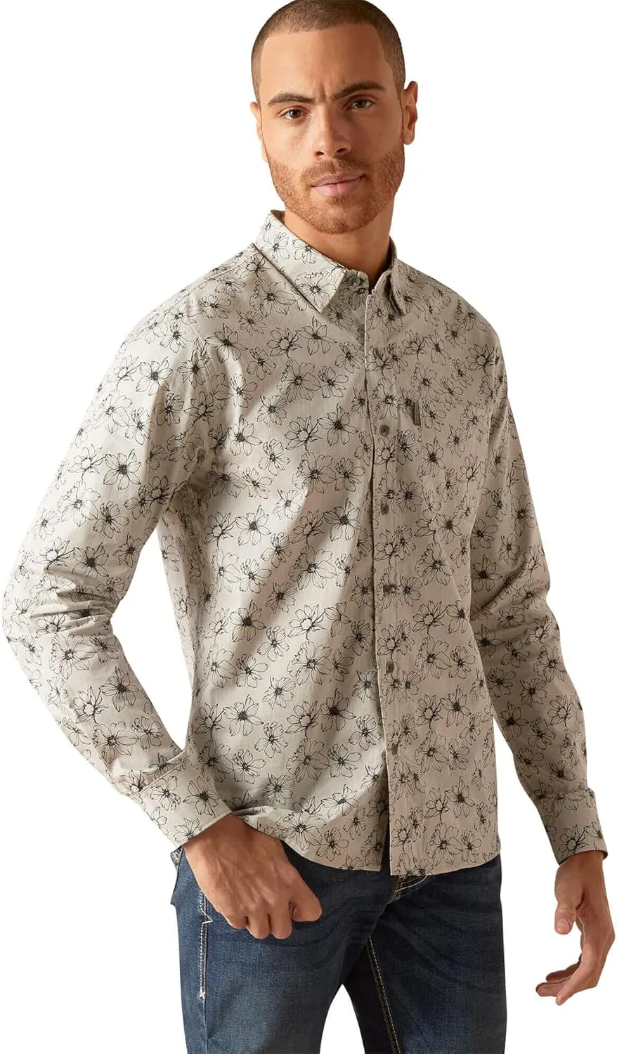 ARIAT Men's Memphis Stretch Modern Fit Shirt