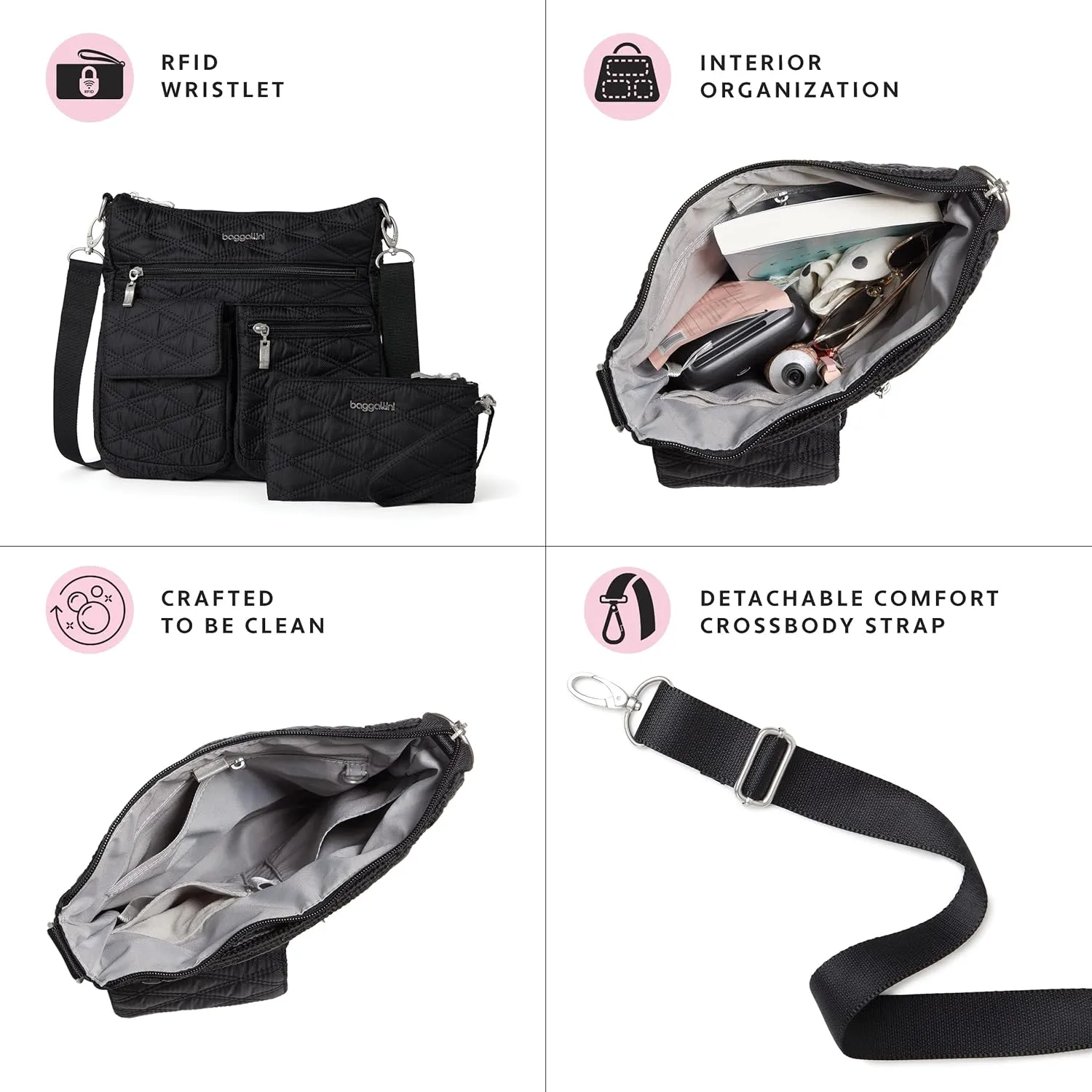 Baggallini Modern Everywhere Slim Crossbody
