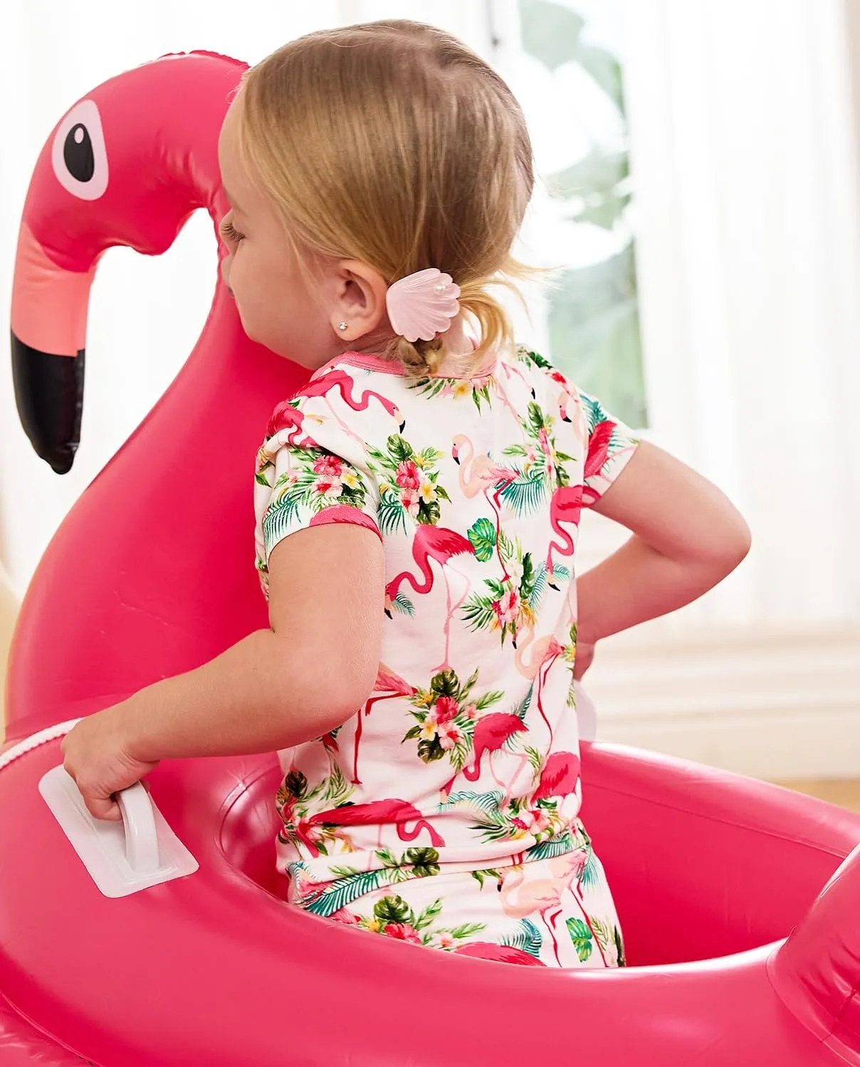 Bamboo Viscose Toddler Unicorn Mermaid Girls Kids Pajamas Short Sleeve Summer Cool Snug fit Pjs 12M-8Y 2pcs