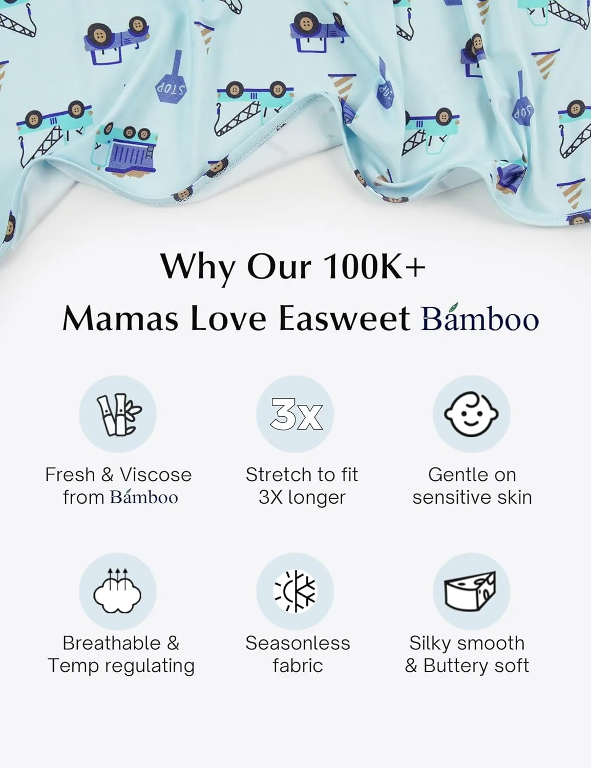 Bamboo Viscose Zipper Pajamas Baby Convertible Footie Pajama for Boys Girls, Snug Fit Baby Sleeper