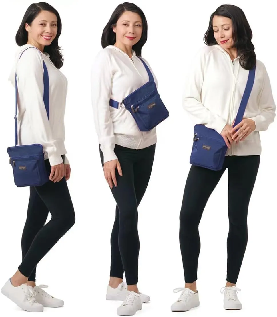 Biaggi Flexmates Convertible Crossbody | Lightweight RFID Blocking Crossbody for Travel, College, Weekend