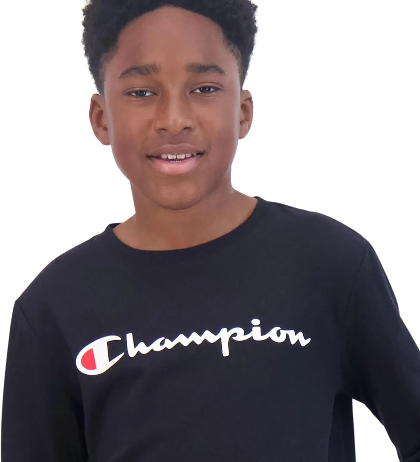 Champion Boys Long Sleeve Tee Shirt Kids Tops