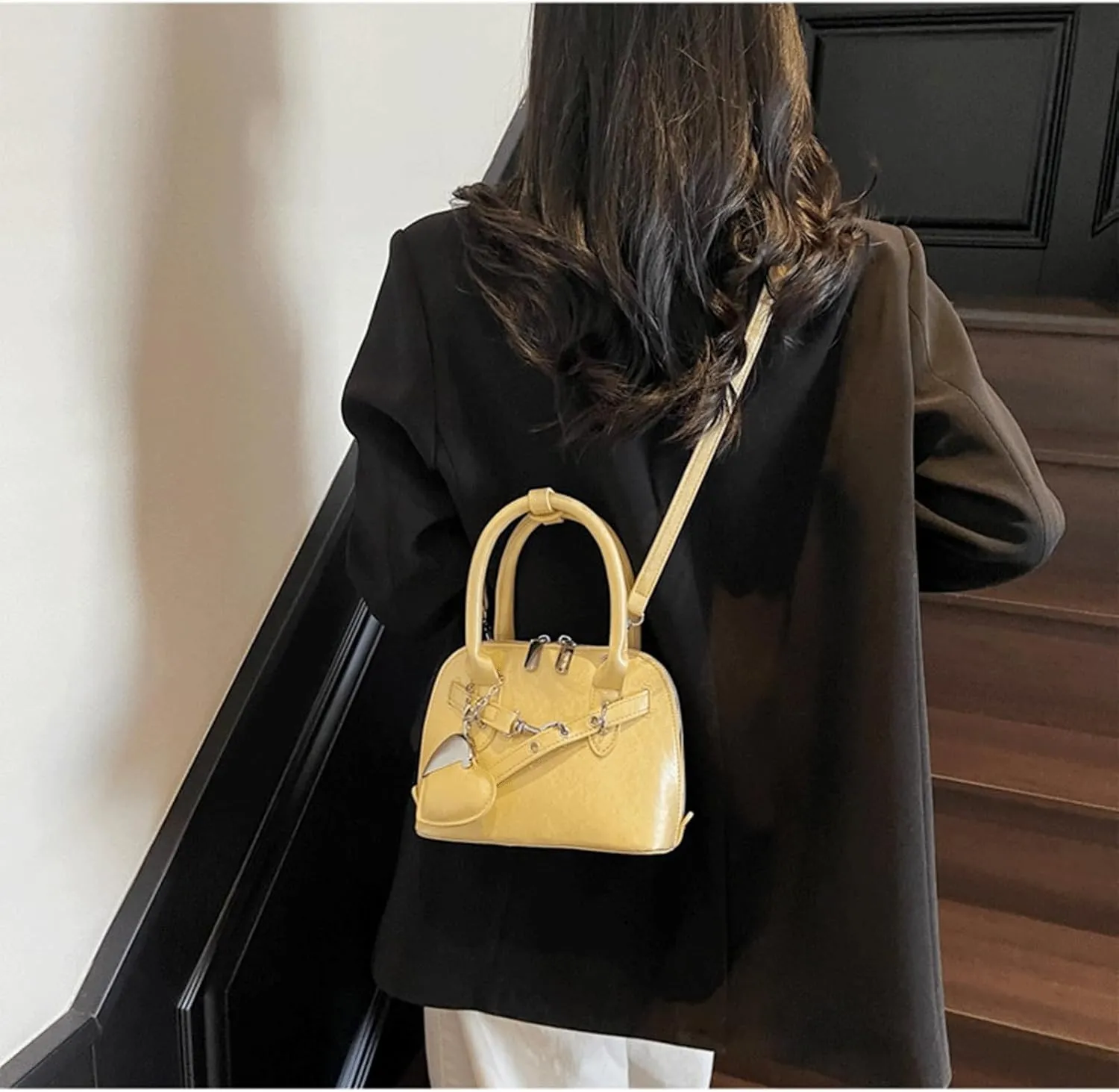 Cute Purse Small Heart Charm Y2K Grunge Bag Mini Purses Retro French Edgy Punk Vintage Handbag
