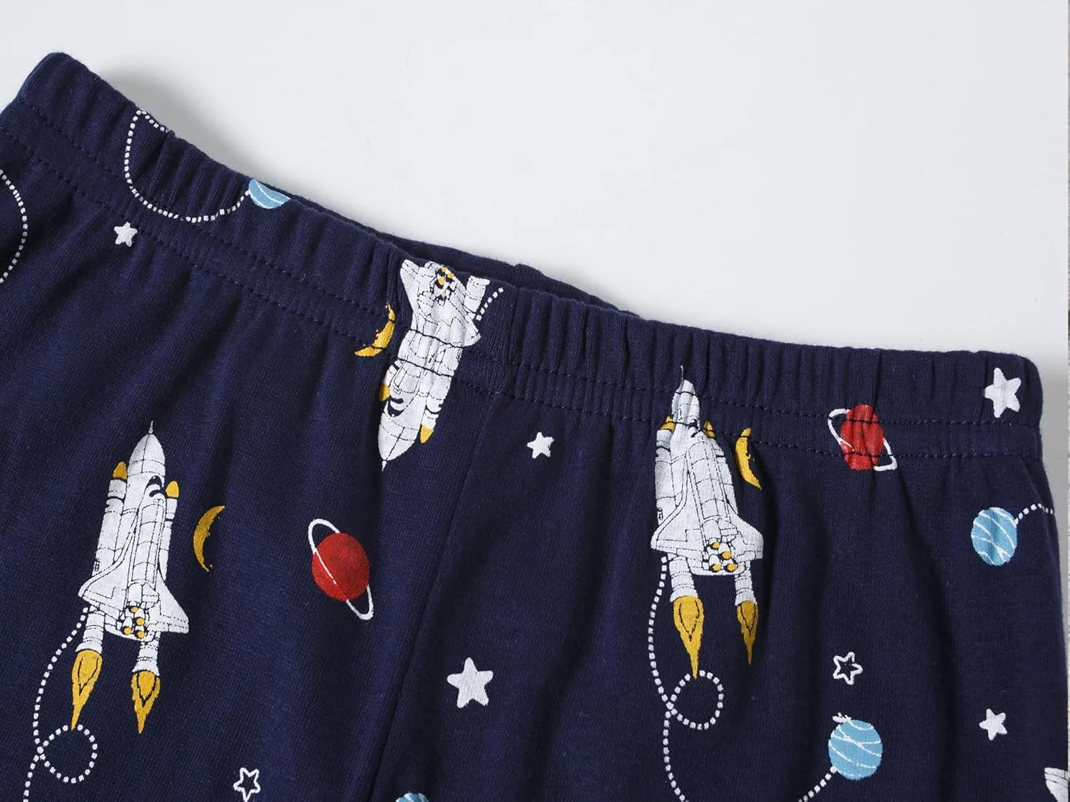 Dolphin&Fish Boys Pajamas 4Piece Toddler Kids Pjs Sets Cotton Toddler Clothes Sleepwears