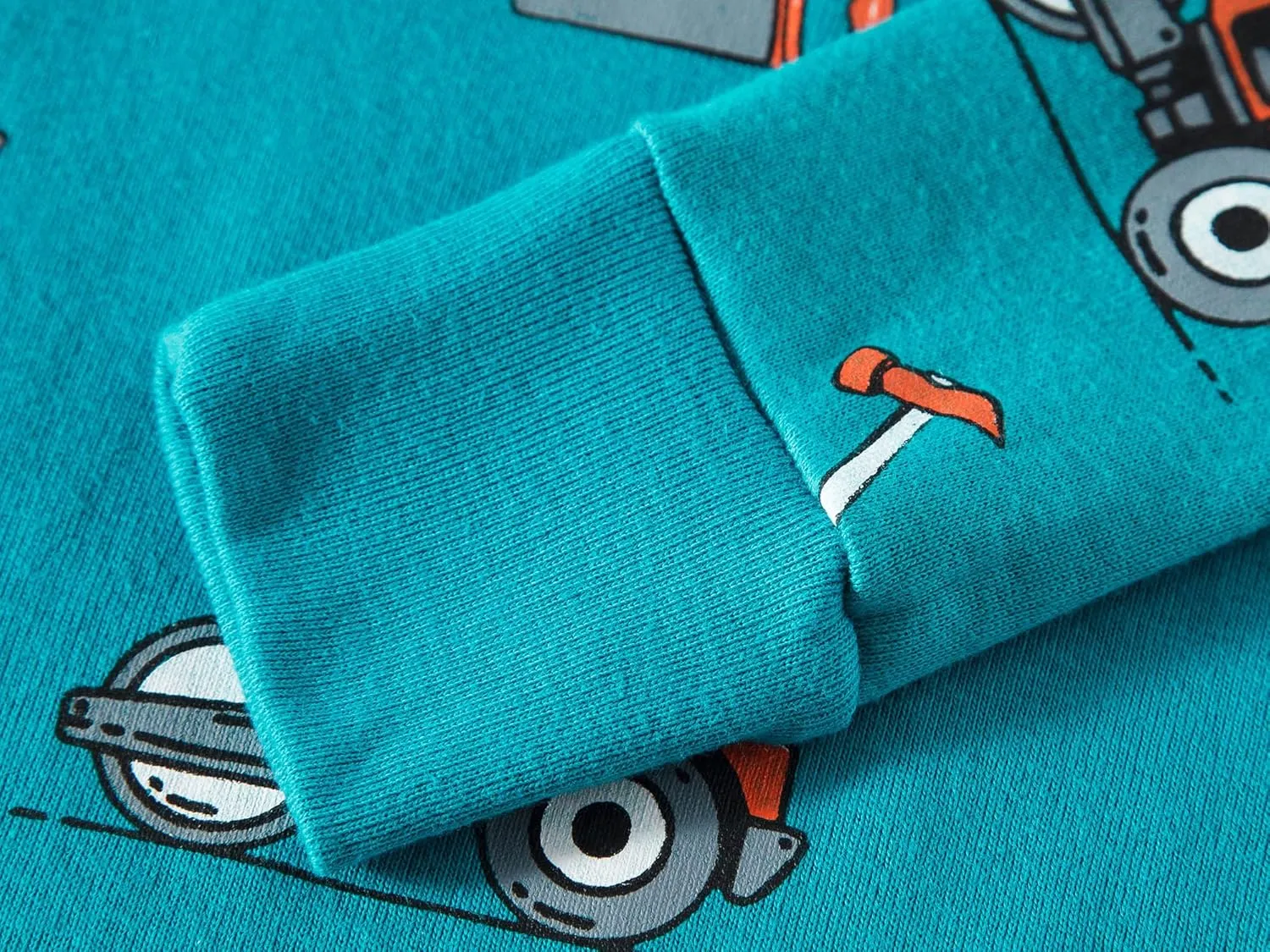 Dolphin&Fish Boys Pajamas 4Piece Toddler Kids Pjs Sets Cotton Toddler Clothes Sleepwears