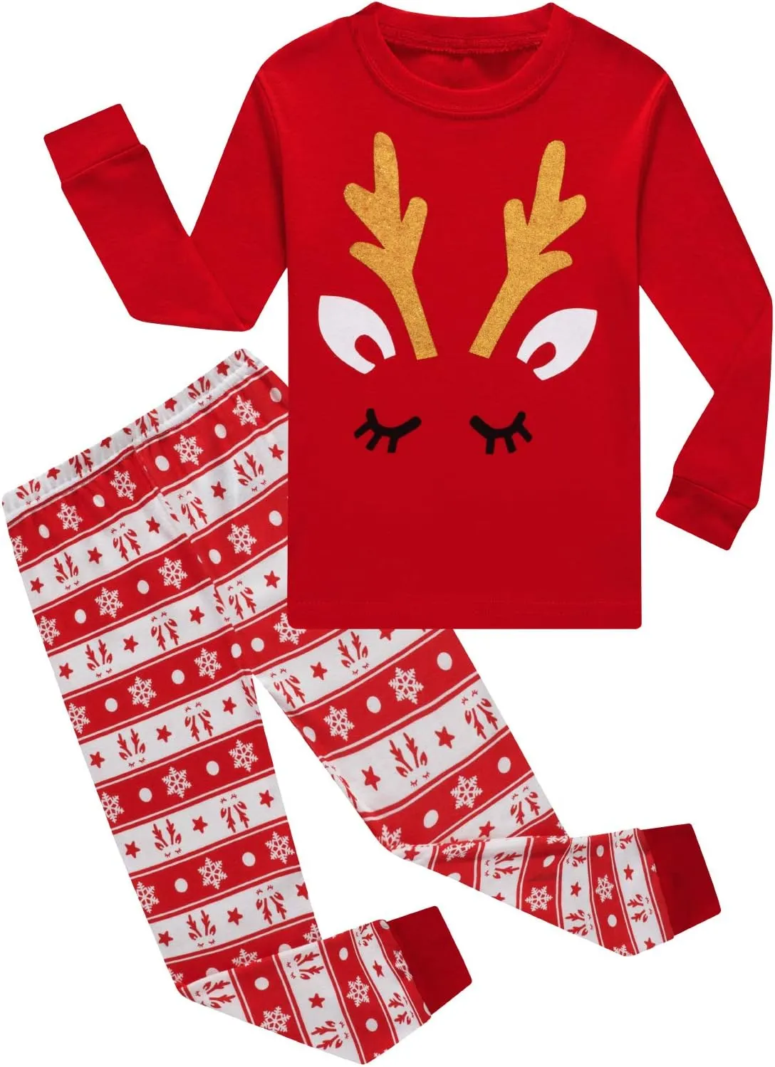 Dolphin&Fish Girls Cotton Pajamas Toddler 2 Pieces Pjs Kids Sleepwear Clothes Long sleeve Sets