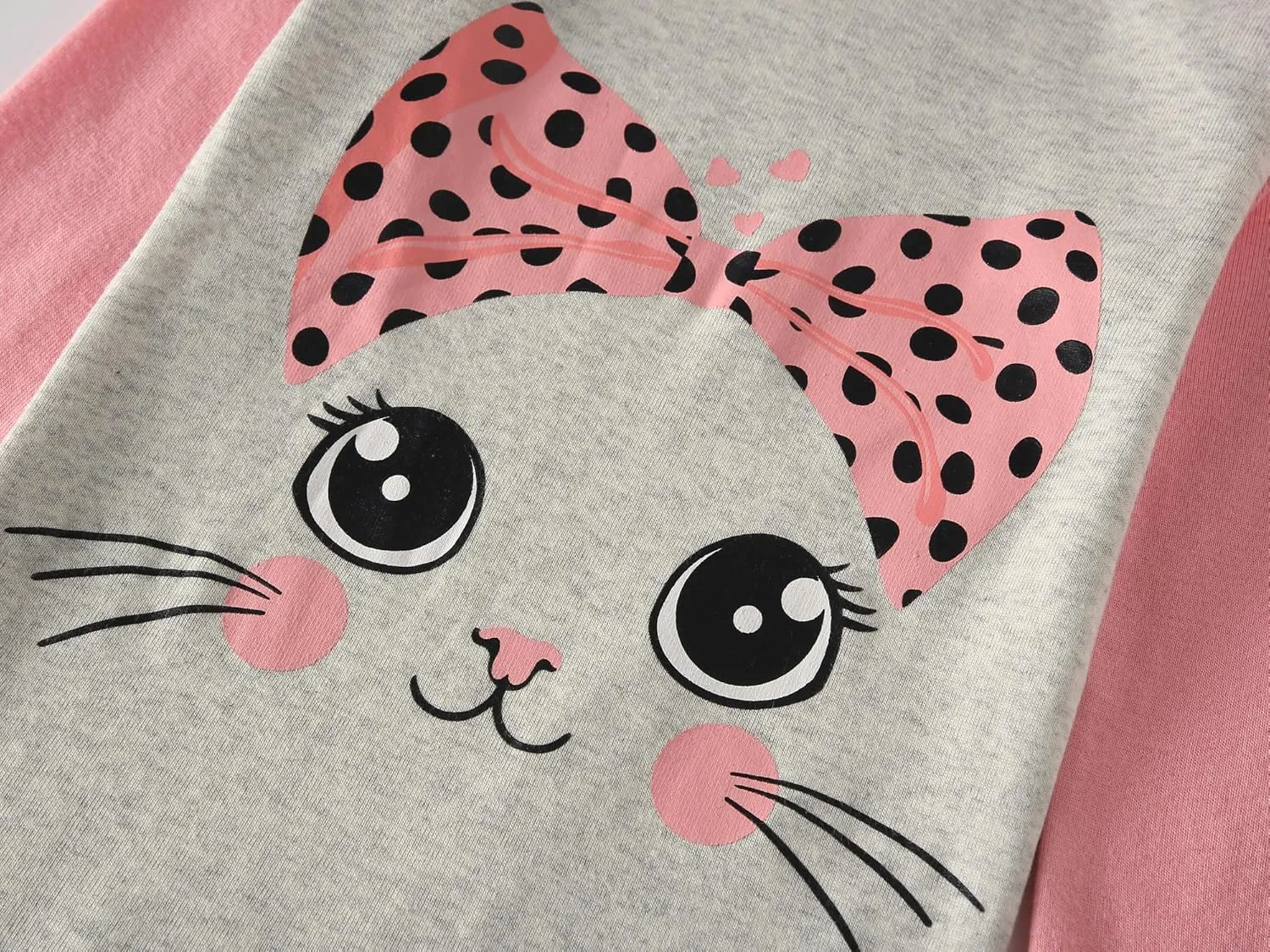 Dolphin&Fish Girls Cotton Pajamas Toddler 2 Pieces Pjs Kids Sleepwear Clothes Long sleeve Sets