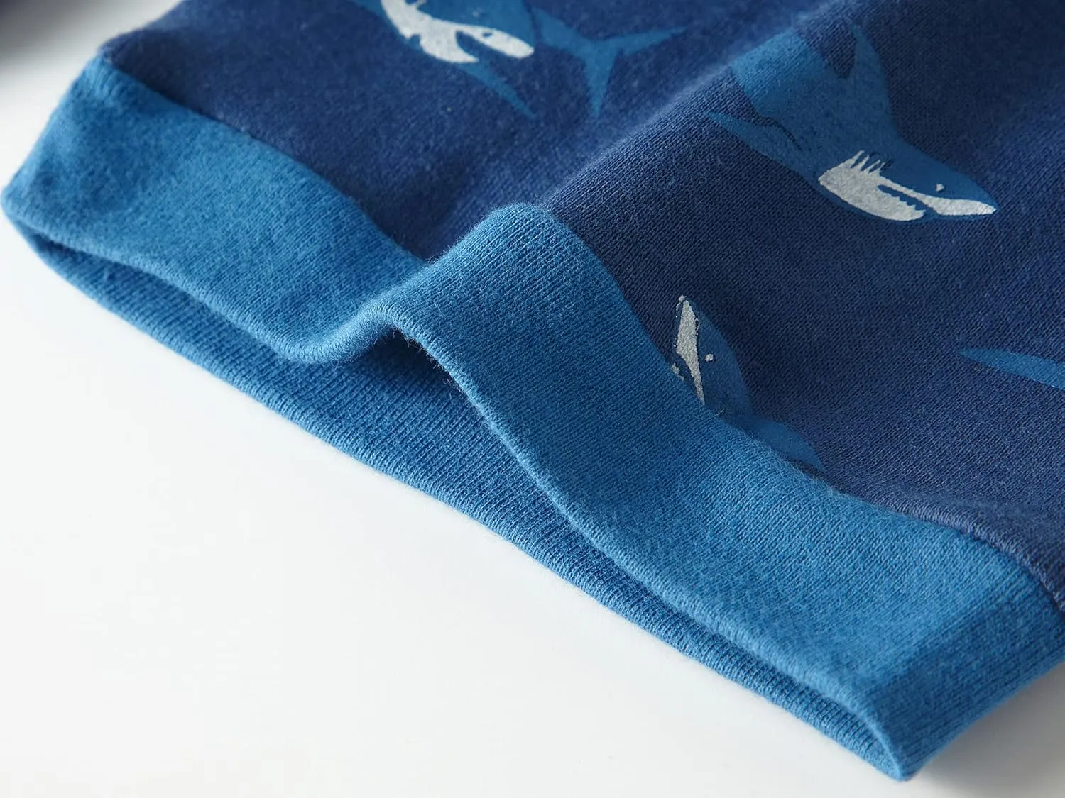 Dolphin&Fish Little Boys Cotton Short Pajamas 4 Piece Summer Kids Clothes Children Toddler Pjs
