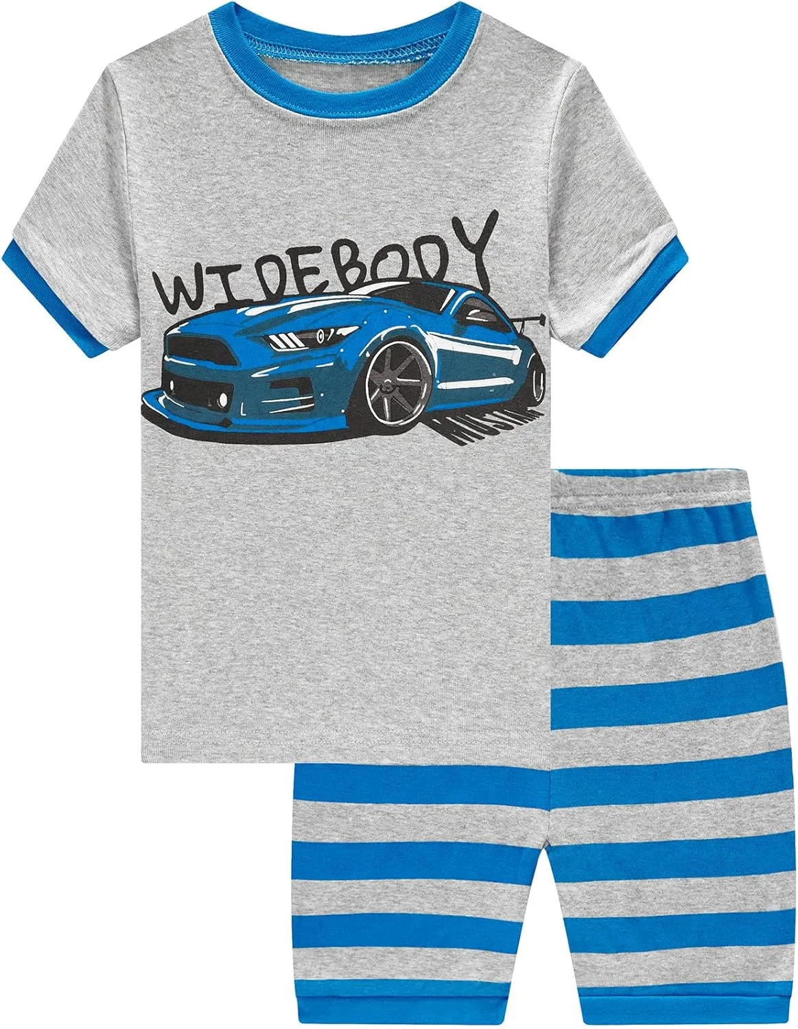 Dolphin&Fish Little Boys Cotton Short Pajamas 4 Piece Summer Kids Clothes Children Toddler Pjs