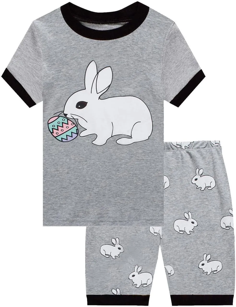 Dolphin&Fish Little Boys Cotton Short Pajamas 4 Piece Summer Kids Clothes Children Toddler Pjs