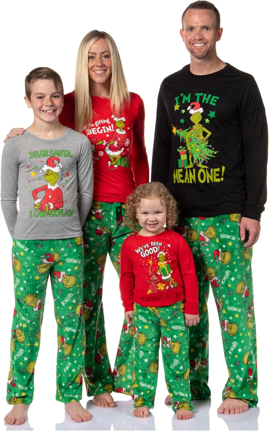 Dr. Seuss GRINCH We've Been Good Toddler 2 Piece Lounge Pajama Sleep Set Long Sleeve And Pants