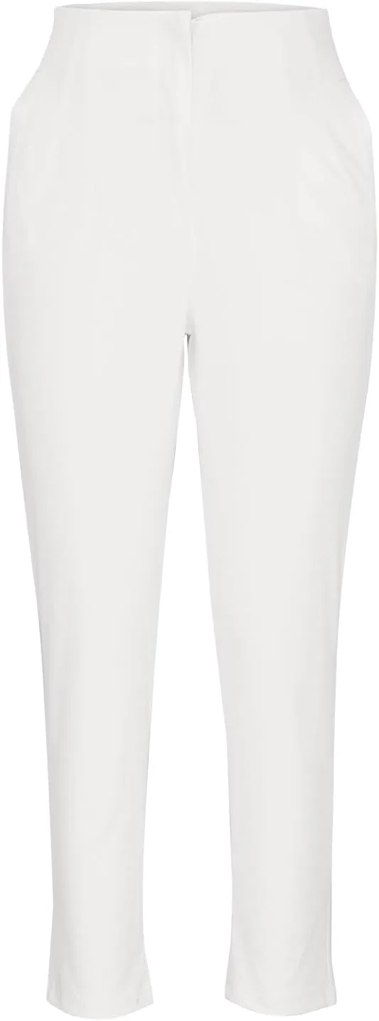 Dress Pants for Women Pleated High Waisted Work Pants Slim Fit Straight Leg Office Trousers Business Casual Outfits
