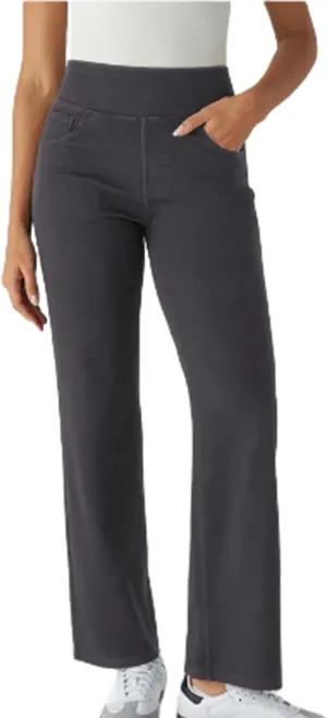 Easetrousers - High Waisted Multi-Pocket Straight Leg Stretchy Pants,Women's Fashion Casual Loose Wide-Leg Trousers