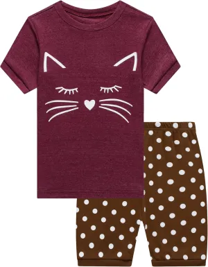 Family Feeling Boys Girls Pajamas Toddler Pjs 100% Cotton Kids Sleepwears