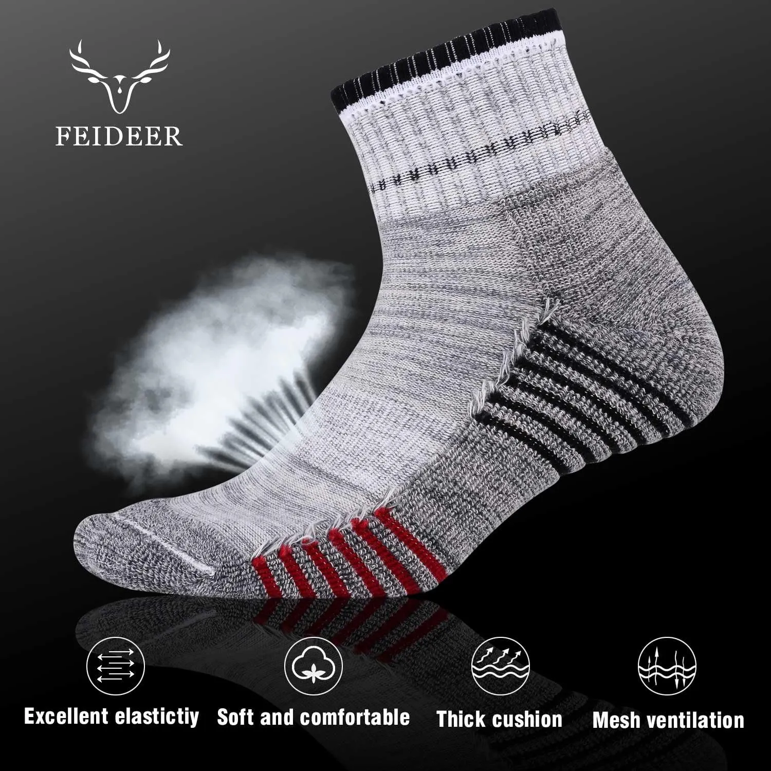 FEIDEER mens Modern Hiking socks