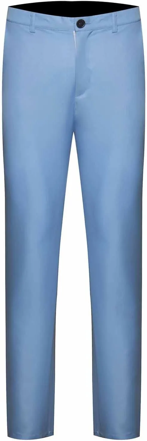 Finelylove Mens Dress Pants Falt Front Modern Fit Stretch Suit Pants Lightweight Straight Leg Chino Work Pants Trousers