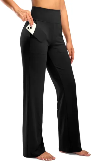 G Gradual Women's Yoga Pants wiht Pockets High Waist Stretch Loose Casual Lounge Sweatpants Petite/Regular/Tall