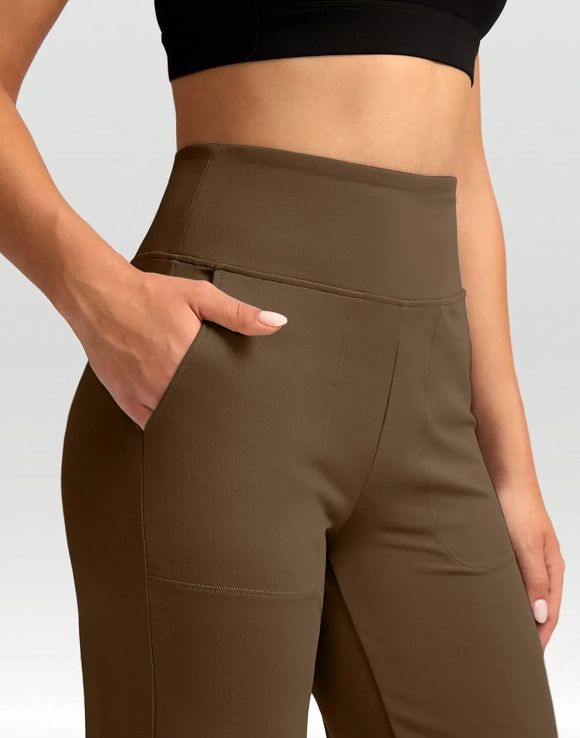 G Gradual Women's Yoga Pants wiht Pockets High Waist Stretch Loose Casual Lounge Sweatpants Petite/Regular/Tall