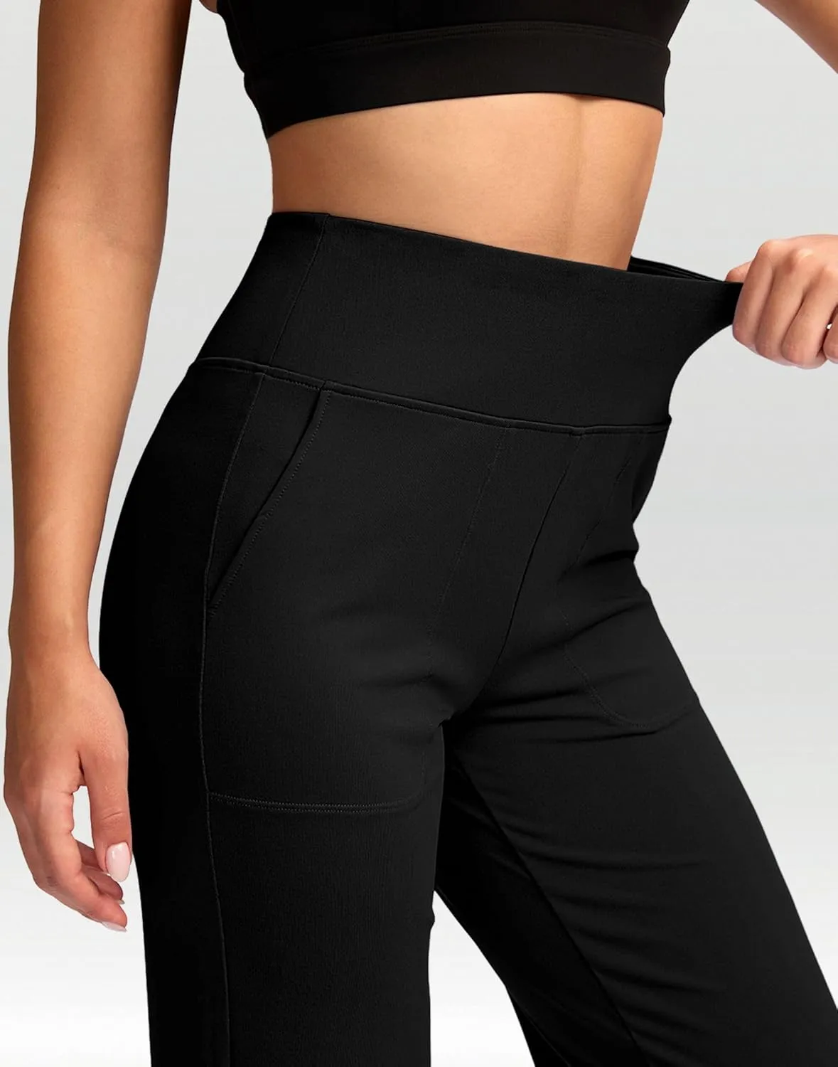 G Gradual Women's Yoga Pants wiht Pockets High Waist Stretch Loose Casual Lounge Sweatpants Petite/Regular/Tall