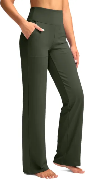G Gradual Women's Yoga Pants wiht Pockets High Waist Stretch Loose Casual Lounge Sweatpants Petite/Regular/Tall