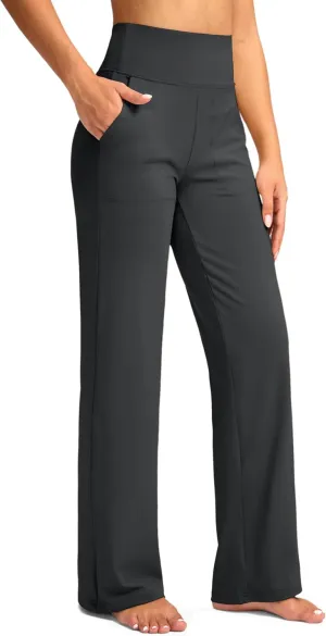 G Gradual Women's Yoga Pants wiht Pockets High Waist Stretch Loose Casual Lounge Sweatpants Petite/Regular/Tall