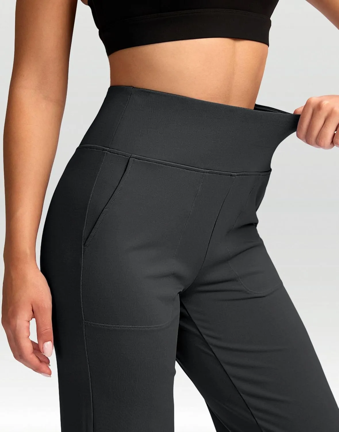 G Gradual Women's Yoga Pants wiht Pockets High Waist Stretch Loose Casual Lounge Sweatpants Petite/Regular/Tall