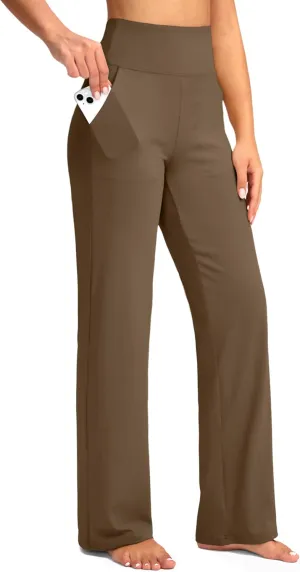 G Gradual Women's Yoga Pants wiht Pockets High Waist Stretch Loose Casual Lounge Sweatpants Petite/Regular/Tall