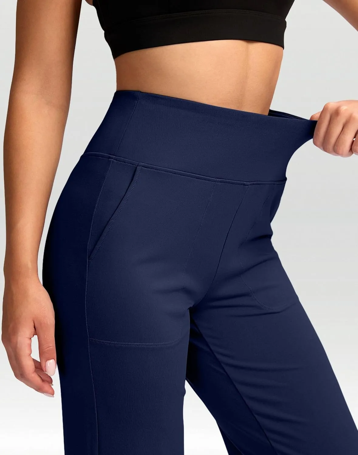 G Gradual Women's Yoga Pants wiht Pockets High Waist Stretch Loose Casual Lounge Sweatpants Petite/Regular/Tall