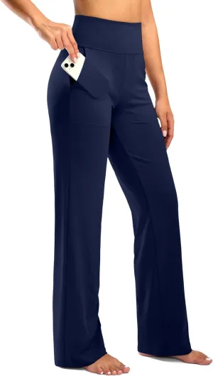 G Gradual Women's Yoga Pants wiht Pockets High Waist Stretch Loose Casual Lounge Sweatpants Petite/Regular/Tall