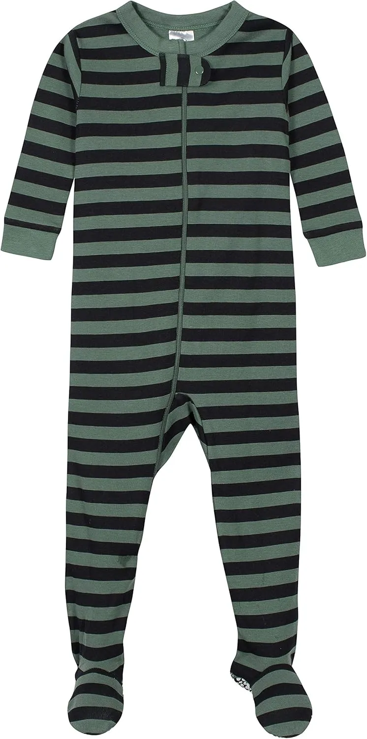 Gerber Baby Boys' 2-Pack Footed Pajamas