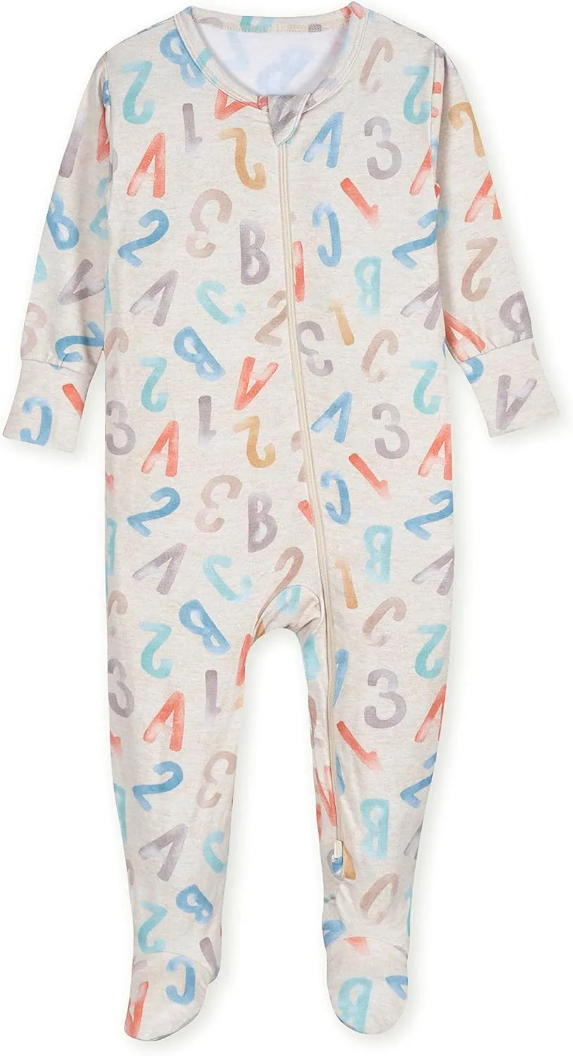 Gerber Baby Girls' Toddler Buttery-Soft Snug Fit Footed Pajamas with Viscose Made with Eucalyptus