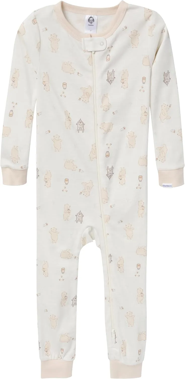Gerber Unisex-Baby 3-Pack Snug Fit Footless One-Piece Cotton Pajamas