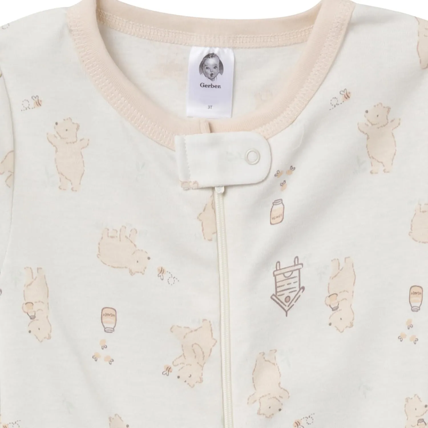 Gerber Unisex-Baby 3-Pack Snug Fit Footless One-Piece Cotton Pajamas