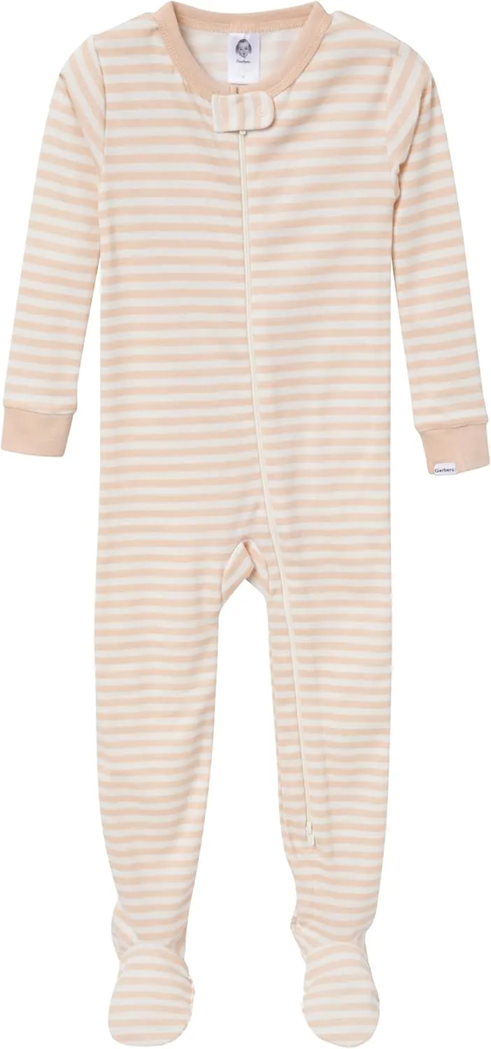 Gerber Unisex-Baby 4-Pack Footed Pajamas
