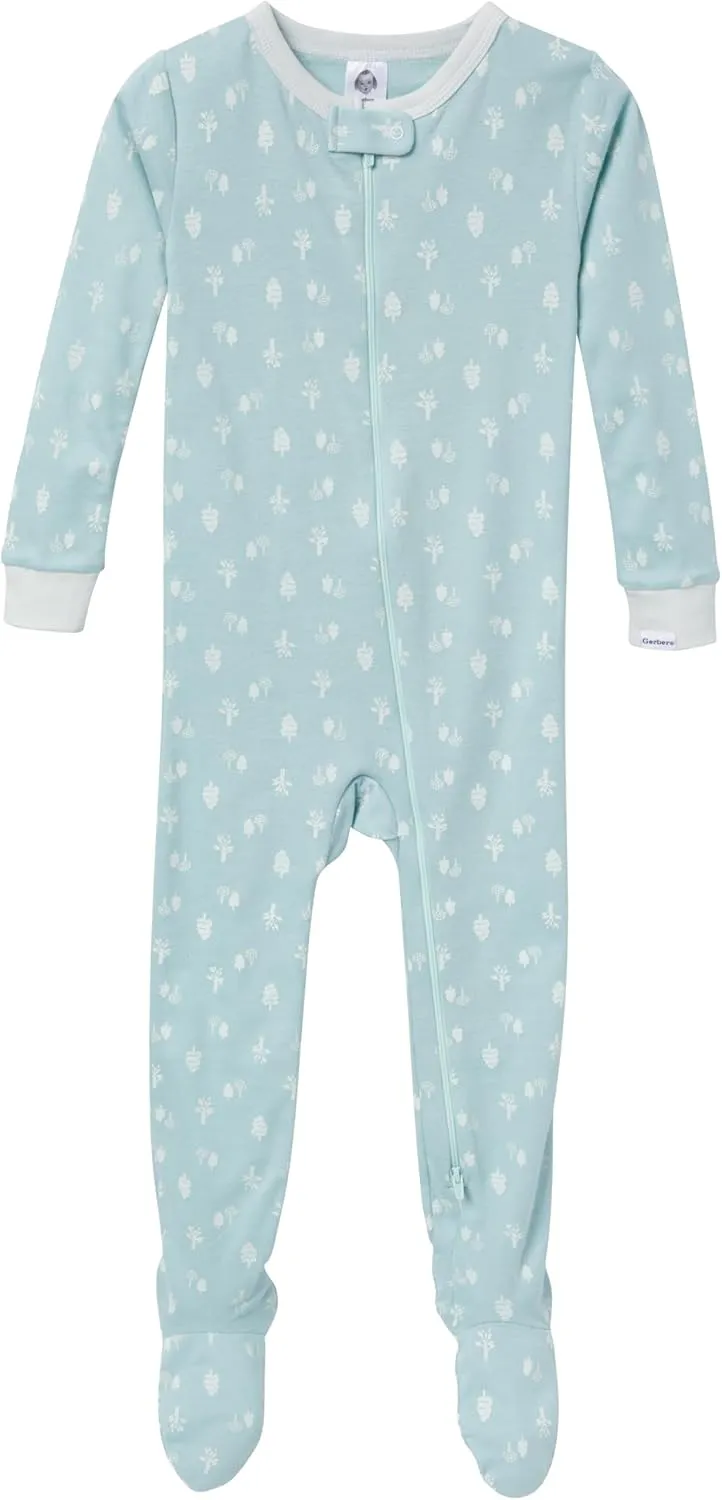 Gerber Unisex-Baby 4-Pack Footed Pajamas
