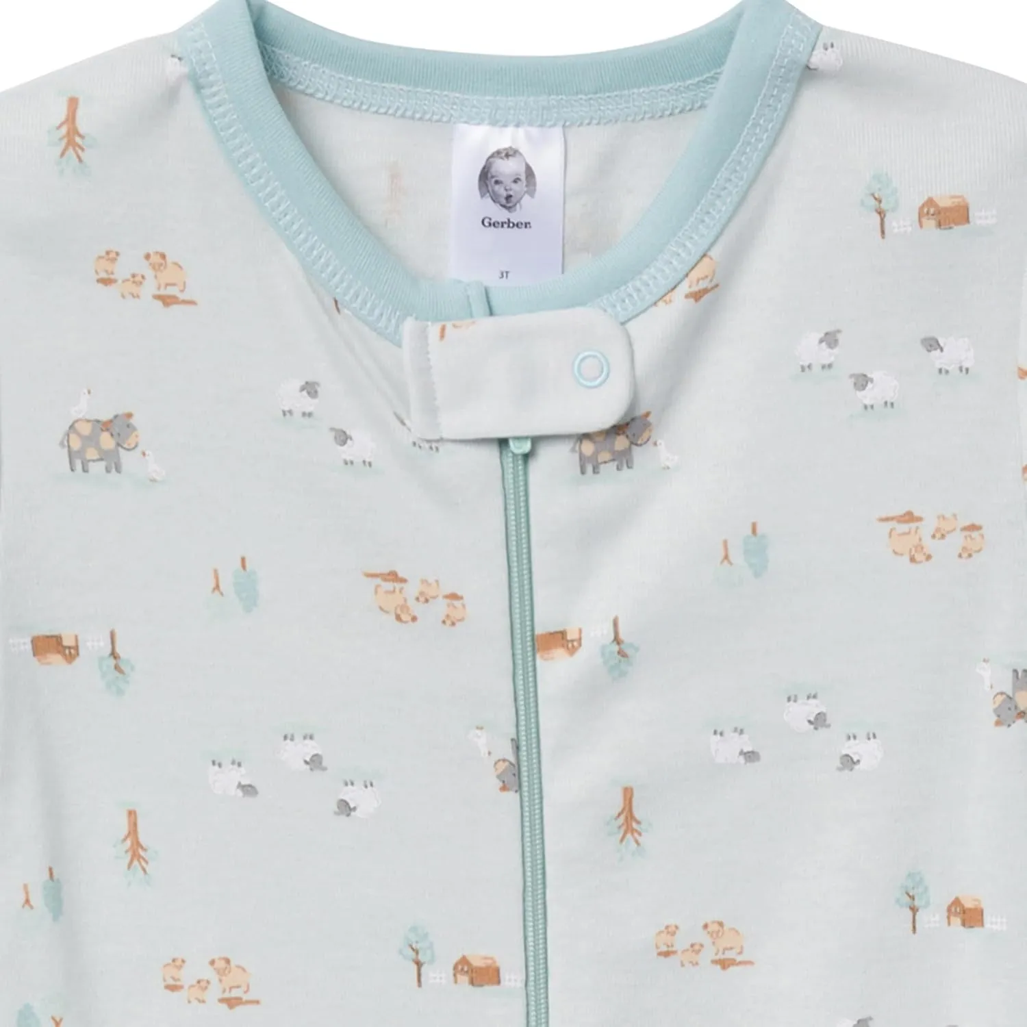 Gerber Unisex-Baby 4-Pack Footed Pajamas