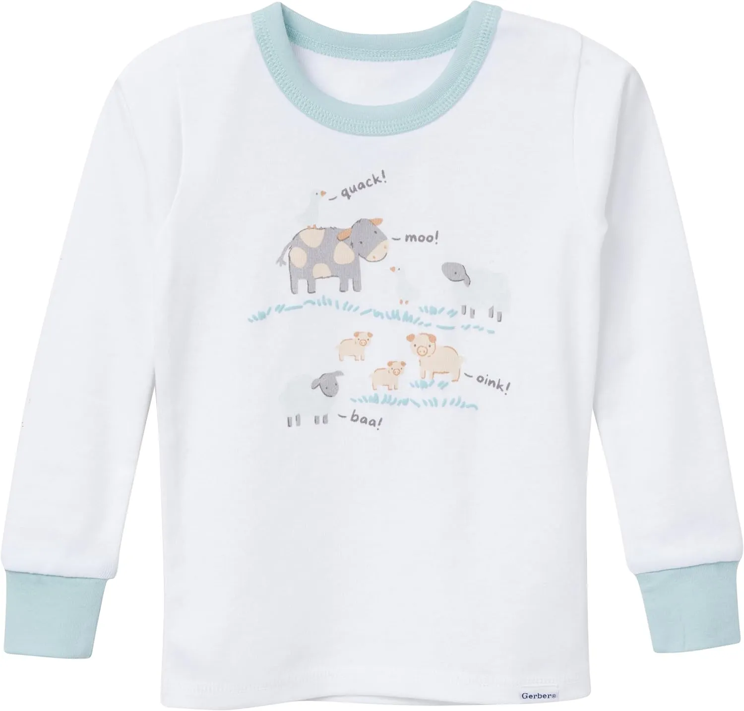 Gerber Unisex-Baby Toddler Snug Fit 4-Piece Pajama Set
